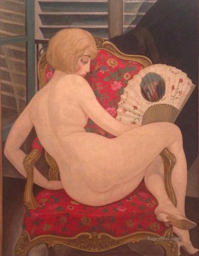  Chair Oil Painting - Danish Girl Lili in Chair Gerda Wegener